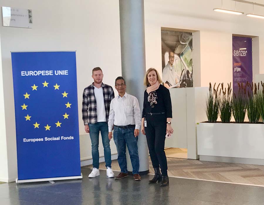 Onze collega's Dave en Justin op klankbezoek bij Senzer